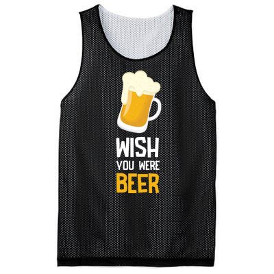 Wish You Were Beer Mesh Reversible Basketball Jersey Tank