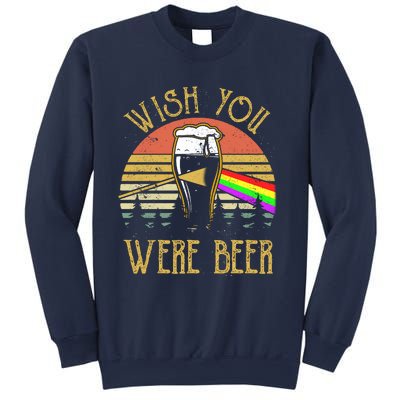 Wish You Were Beer Funny Beer Quote Beer Meme Sunset Sweatshirt