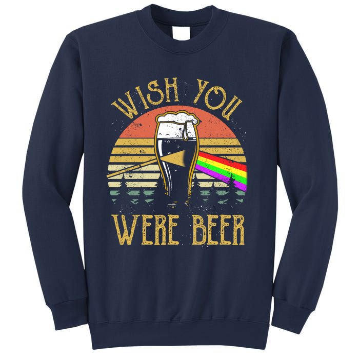 Wish You Were Beer Funny Beer Quote Beer Meme Sunset Sweatshirt