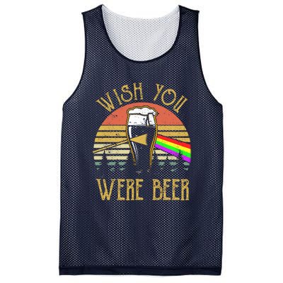 Wish You Were Beer Funny Beer Quote Beer Meme Sunset Mesh Reversible Basketball Jersey Tank