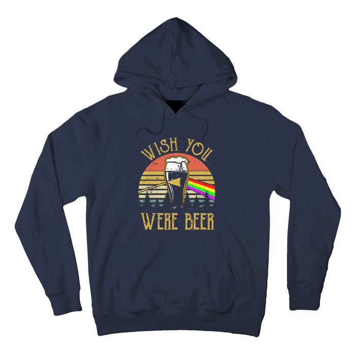 Wish You Were Beer Funny Beer Quote Beer Meme Sunset Tall Hoodie