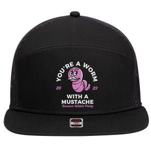 Womens Youre Worm With A Mustache James Tom Ariana Reality VNeck 7 Panel Mesh Trucker Snapback Hat