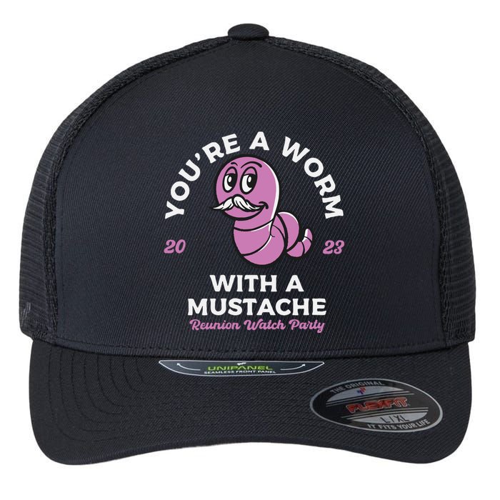 Womens Youre Worm With A Mustache James Tom Ariana Reality VNeck Flexfit Unipanel Trucker Cap