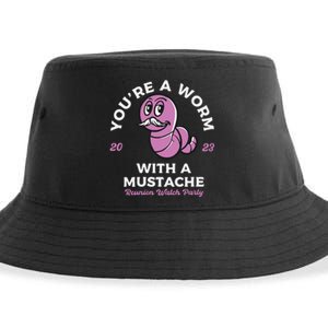 Womens Youre Worm With A Mustache James Tom Ariana Reality VNeck Sustainable Bucket Hat