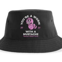 Womens Youre Worm With A Mustache James Tom Ariana Reality VNeck Sustainable Bucket Hat