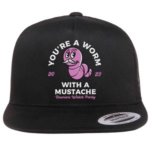 Womens Youre Worm With A Mustache James Tom Ariana Reality VNeck Flat Bill Trucker Hat