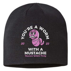 Womens Youre Worm With A Mustache James Tom Ariana Reality VNeck Sustainable Beanie