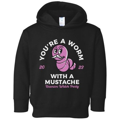 Womens Youre Worm With A Mustache James Tom Ariana Reality VNeck Toddler Hoodie