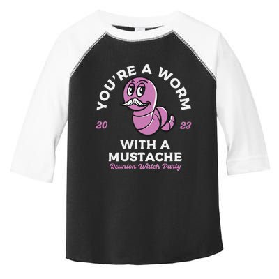 Womens Youre Worm With A Mustache James Tom Ariana Reality VNeck Toddler Fine Jersey T-Shirt