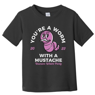 Womens Youre Worm With A Mustache James Tom Ariana Reality VNeck Toddler T-Shirt