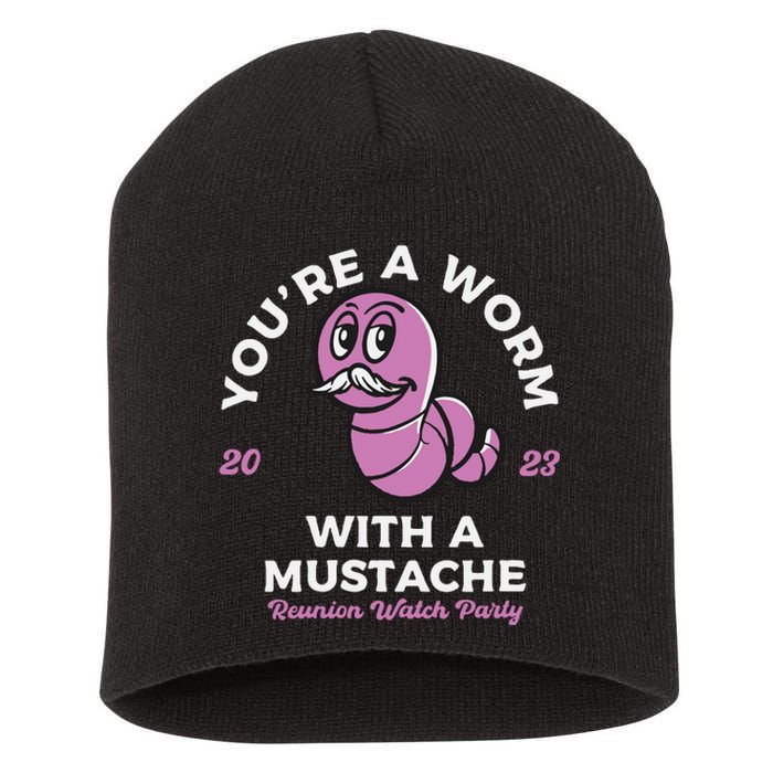 Womens Youre Worm With A Mustache James Tom Ariana Reality VNeck Short Acrylic Beanie