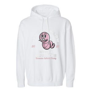 Womens Youre Worm With A Mustache James Tom Ariana Reality Garment-Dyed Fleece Hoodie