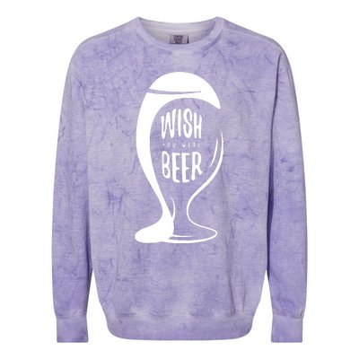 Wish You Were Beer Colorblast Crewneck Sweatshirt