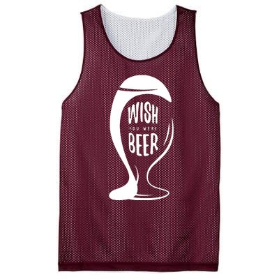 Wish You Were Beer Mesh Reversible Basketball Jersey Tank