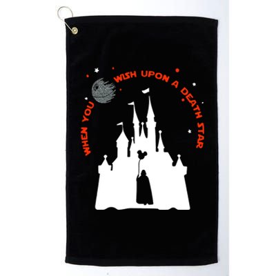 When You Wish Upon A Death Star Halloween Platinum Collection Golf Towel