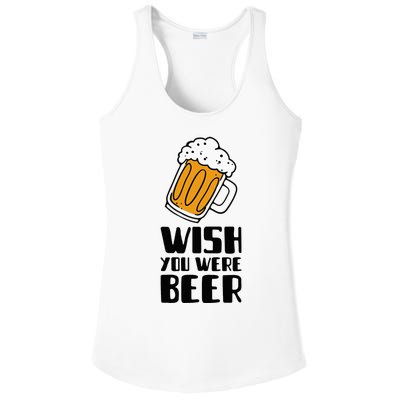 Wish You Were Beer! Ladies PosiCharge Competitor Racerback Tank