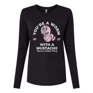 Womens Youre Worm With A Mustache James Tom Ariana Reality Womens Cotton Relaxed Long Sleeve T-Shirt