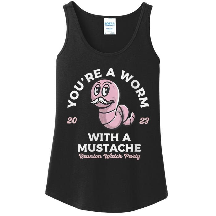 Womens Youre Worm With A Mustache James Tom Ariana Reality Ladies Essential Tank