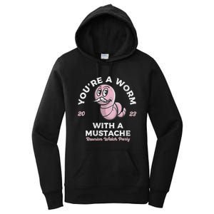 Womens Youre Worm With A Mustache James Tom Ariana Reality Women's Pullover Hoodie