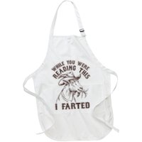 While You Were Reading This I Farted Funny Meme Goat Retro Full-Length Apron With Pockets