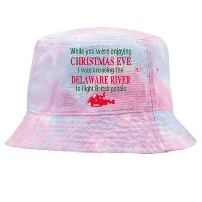 While You Were Enjoying Christmas Tie-Dyed Bucket Hat