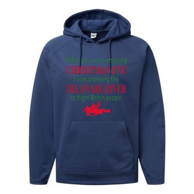 While You Were Enjoying Christmas Performance Fleece Hoodie