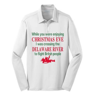 While You Were Enjoying Christmas Silk Touch Performance Long Sleeve Polo