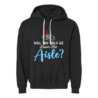 Will You Walk Me Down The Aisle Wedding Png Garment-Dyed Fleece Hoodie