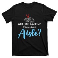 Will You Walk Me Down The Aisle Wedding Png T-Shirt