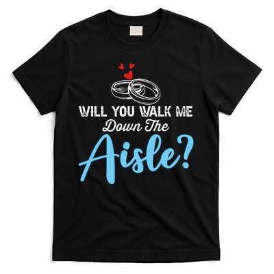 Will You Walk Me Down The Aisle Wedding Png T-Shirt