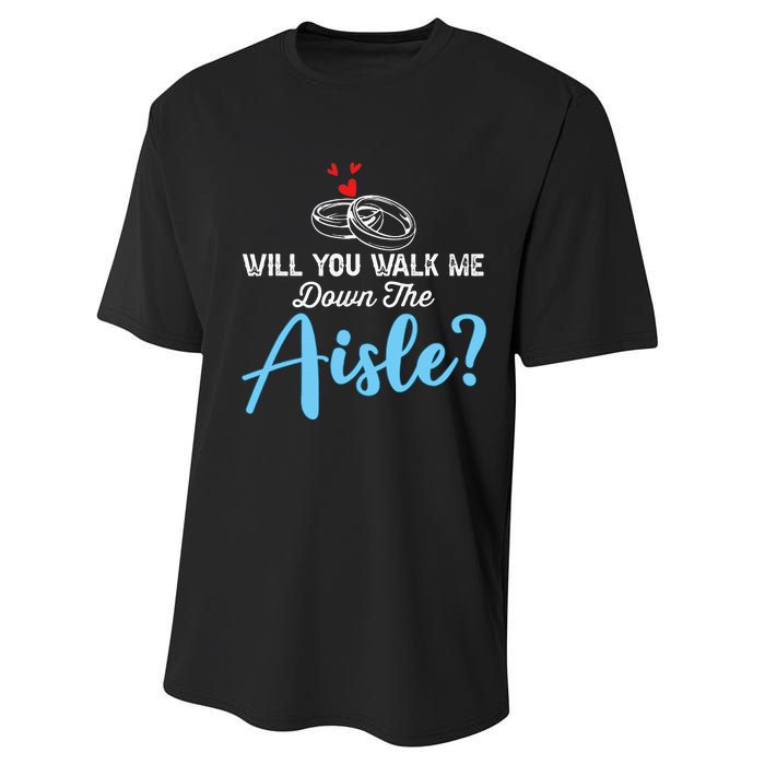 Will You Walk Me Down The Aisle Wedding Png Performance Sprint T-Shirt