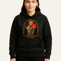 While You Were Hibernating I Studied The Blade Bear Samurai Hoodie