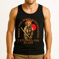 While You Were Hibernating I Studied The Blade Bear Samurai Tank Top