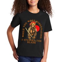While You Were Hibernating I Studied The Blade Bear Samurai Kids T-Shirt