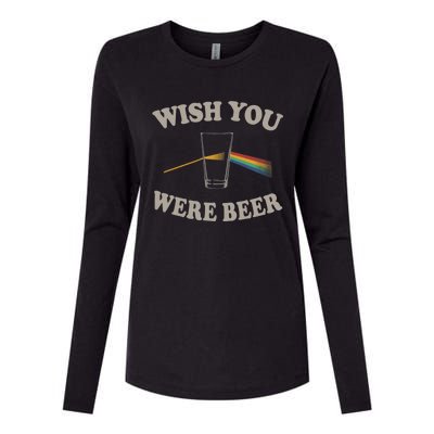 Wish You Were Beer Womens Cotton Relaxed Long Sleeve T-Shirt