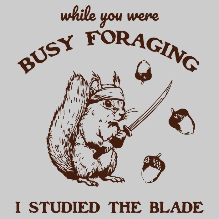 While You Were Busy Foraging I Studied The Blade Retro Tie-Dye T-Shirt