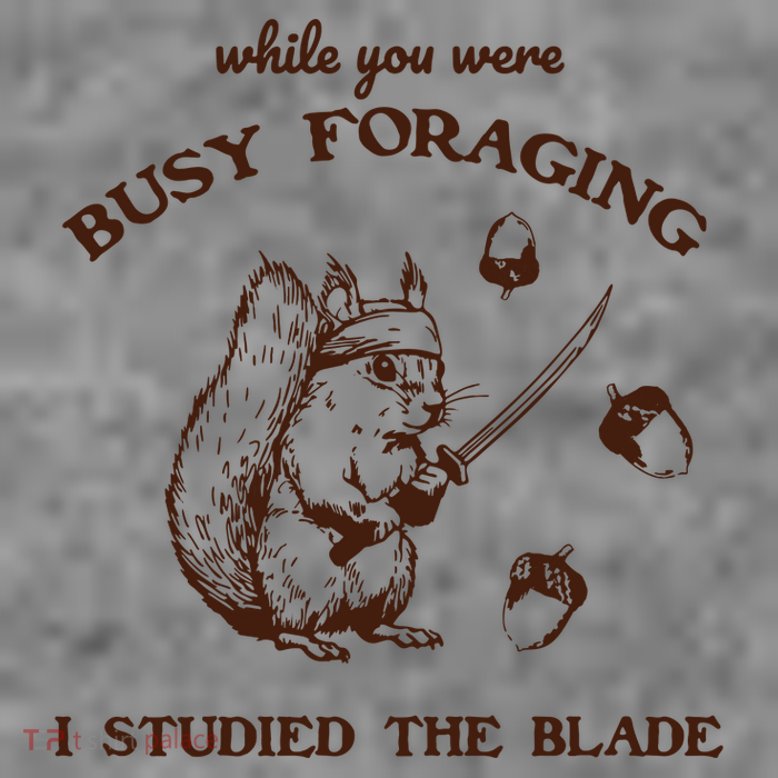 While You Were Busy Foraging I Studied The Blade Retro Toddler Hoodie