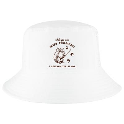 While You Were Busy Foraging I Studied The Blade Retro Cool Comfort Performance Bucket Hat
