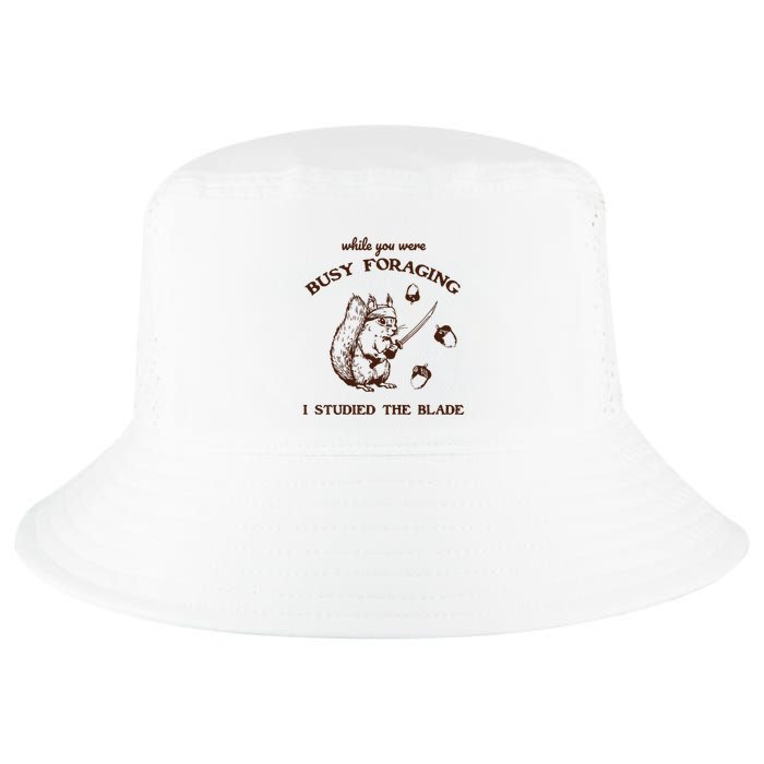 While You Were Busy Foraging I Studied The Blade Retro Cool Comfort Performance Bucket Hat