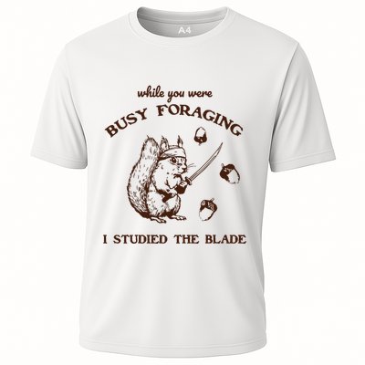 While You Were Busy Foraging I Studied The Blade Retro Performance Shirt