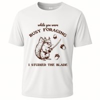 While You Were Busy Foraging I Studied The Blade Retro Performance Shirt