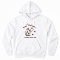 While You Were Busy Foraging I Studied The Blade Retro Hoodie