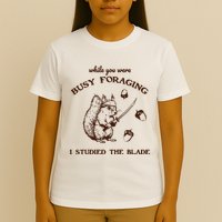 While You Were Busy Foraging I Studied The Blade Retro T-Shirt