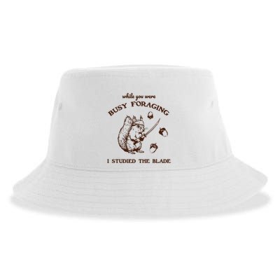 While You Were Busy Foraging I Studied The Blade Retro Sustainable Bucket Hat