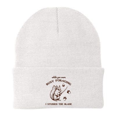 While You Were Busy Foraging I Studied The Blade Retro Beanie