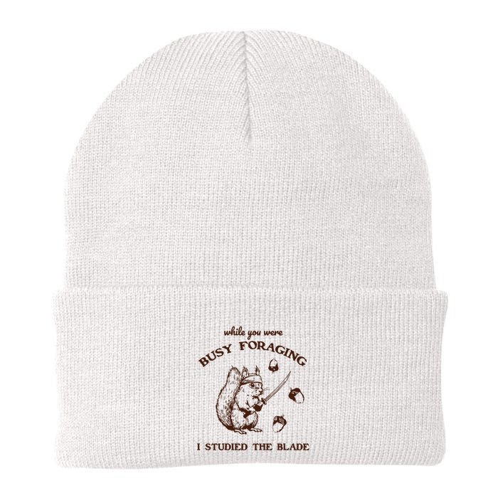 While You Were Busy Foraging I Studied The Blade Retro Beanie