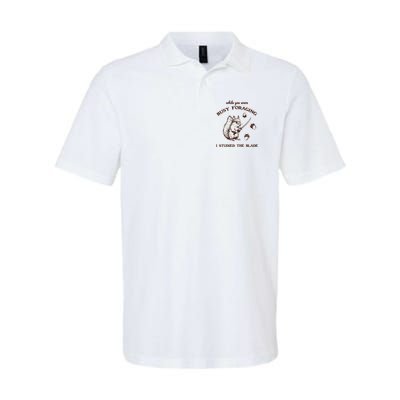 While You Were Busy Foraging I Studied The Blade Retro Polo