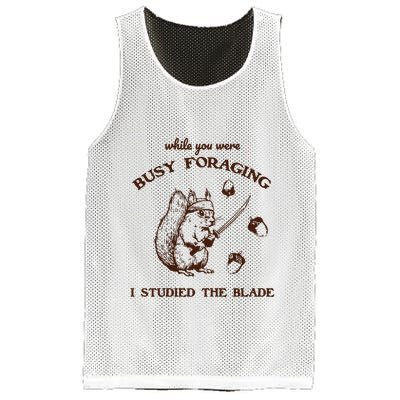While You Were Busy Foraging I Studied The Blade Retro Mesh Reversible Basketball Jersey Tank