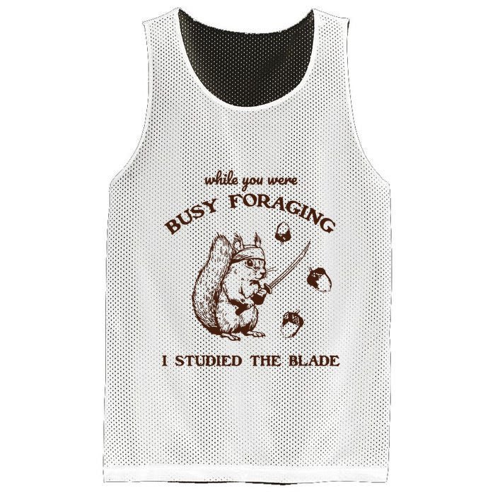 While You Were Busy Foraging I Studied The Blade Retro Mesh Reversible Basketball Jersey Tank