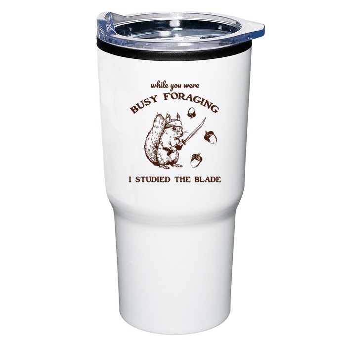 While You Were Busy Foraging I Studied The Blade Retro Tumbler
